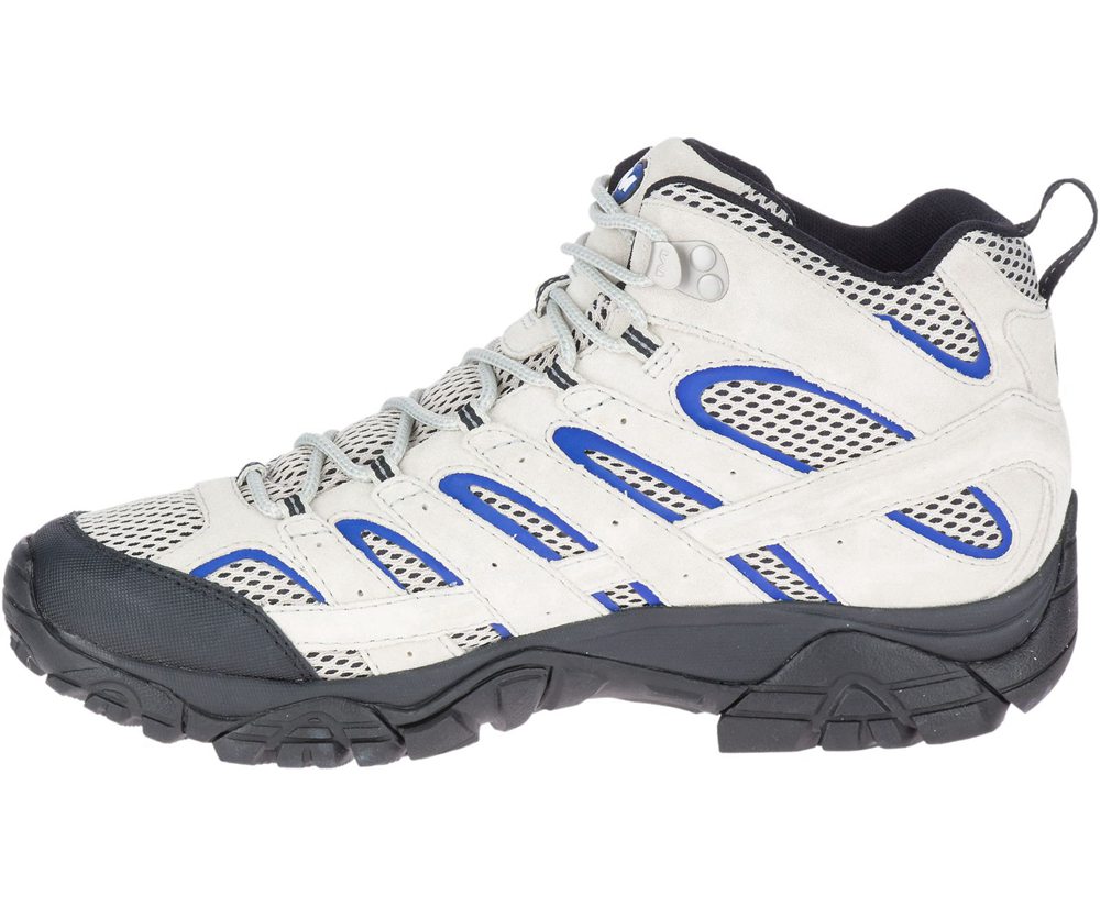 Merrell Vandrestøvler Herre - Moab 2 Mid Ventilator X Outdoor Voices - Hvide - USH419562